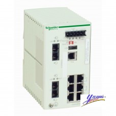 Schneider TCSESM083F23F0 ConneXium Ethernet TCP/IP Managed Switch - 8 Ports for Copper
